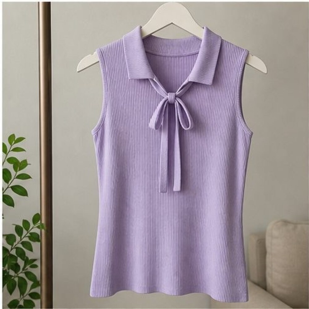 Lilac Pleated Blouse